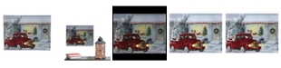 Northlight LED Fibre Optic Lighted Retro Truck Christmas Wall Art